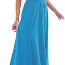 Women Transformer Evening Long Prom Dress Multi-Way Wrap Convertible Floor Length Wedding Halter Maxi Gown High Elasticity S