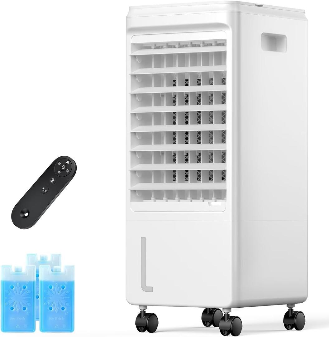 22'' Windowless Portable Air Conditioners, 3-IN-1 Portable AC Unit, 7H Auto-off & 1.85Gal Tank, 40°Swing, 3 Modes & 3 Speeds, Ultra-Quiet Swamp Air Cooler With 4 Universal Wheels For Home/ Indoor Use