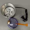 Electric Herb & Spice Grinder  One-Touch Stainless Steel Grinder for Herbs, Spices, Coffee, Nuts, Seeds  Powerful 30000 RPM Motor, Stainless Steel Blades, Cleaning Brush Included