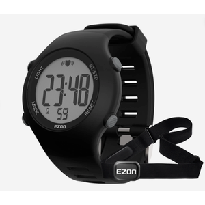 EZON T037 Digital Sports Watch + Heart Rate Monitor Kit, 5ATM Water Resistant