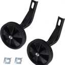 Pair of Black Bicycle Auxiliary Wheel Children's Bicycle Accessories,Training Wheels Kids Bike Children Training Bike Wheel (14 Inch)