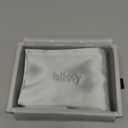 Blissy Silk Pillowcase - 100% Pure Mulberry Silk - 22 Momme 6A High-Grade Fibers - Silk Pillow Cover for Hair & Skin - Regular, Queen & King (Silver, Queen)