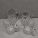 Heavy Beer Mugs Set, 20oz Glass Mugs With Handle, Beer Glasses For Freezer, 610ml Beer Drinking Glasses, Traditional Stein For Bar, Beverages, Coffee, Teas, Set of 4