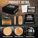2 x Grooming Gifts for Men - Beard Kit Grooming and Care with Brush, Comb, Scissors & Storage Bag - Anniversary Retirement Birthday Gifts for Men Dad Grandpa, Husband Birthday Gift Ideas