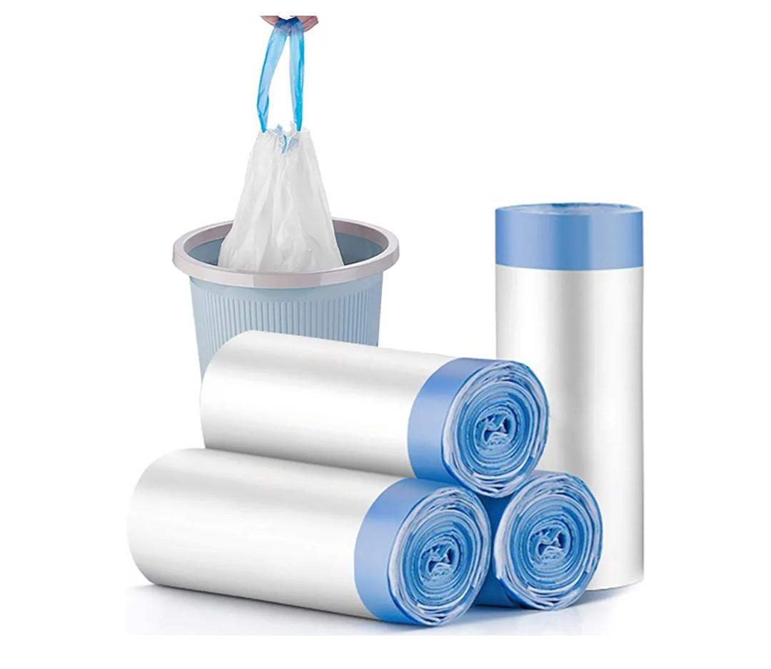 Charmount 5 Gallon Trash Bags - Drawstring small trash Bags for Bathroom, Kitchen, Bedroom, Office, 60 Count (Upgraded - Easy to Separate)…