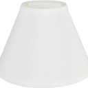Aspen Creative 58730A Transitional Hardback Empire Shape UNO Construction Lamp Shade in White, 4" Top x 9" Bottom x 6-1/2" Slant Height, Slip UNO 33mm