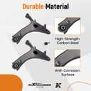 maXpeedingrods 2Pcs Front Lower Control Arm with Ball Joint for Subaru Forester 2009-2013, for Subaru Impreza WRX 2011-2014, MS801051 MS801052