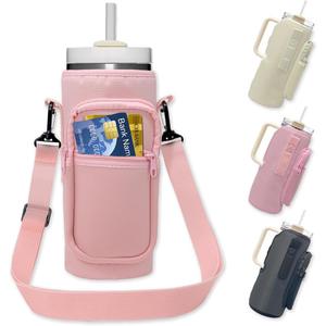 Water Bottle Sling Bag Pink, 2 Set
