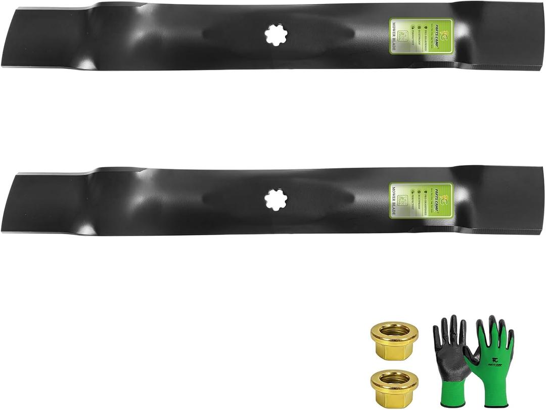 Parts Camp 2 Pack GY20850 GX22151 Lawn Mower Blades for John Deere 42" Deck