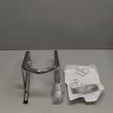 Portable Motorcycle Stand Wheel Chocks for Trailer Or Garage, Heavy Duty Motorcycle Wheel Chock Fits 5.5'' Wide Tires, Silver, 1 PC