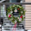 VICASKY Clear Baubles Bauble for Crafting Christmas 18Pcs Ball Handmade Ornaments Sphere Set Round Iridescent Balls Mini Ornament Gradient Colorful Tree Hanging Xmas DIY Rainbow Birthday Wedding