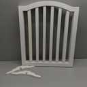 Foldable Wooden Dog Gate - 3-Panel Freestanding Pet Fence, 23.6 Inches, White - Suitable for Doorways & Stairs, Also Works as Baby Gate.