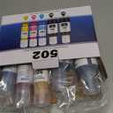 Compatible for T502 Ink Refill Bottles (NotSublimation) Compatible for Epson Eco Tank ET-3850 ET-2850 ET-3760 ET-2760 ET-15000 ET-4850 ET-4760 ET-3830 ET-2980 ET-4750 ET-3950 ET-4950 Printer (5-Packs)