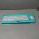 Logitech MK270 Wireless Keyboard and Mouse Combo for Windows, 2.4 GHz, 8 Multimedia Keys, PC, Laptop, Wireless Keyboard Compact Mouse Combo - White