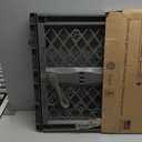 MYPET North States Paws Portable Pet Gate: 26-40" Wide. Pressure Mount. No Tools Needed. Made in USA, 23" Tall, Expandable, Durable Dog Gates for Doorways, Fieldstone Gray