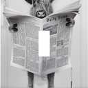 Funny Highland Cow in Bathtub 1 Gang Light Switch Cover Decorative Single Toggle Wall Plate Electrical Switchplate Standard Size Facplate for Kitchen Bathroom Bedroom Decor 5" X 3"