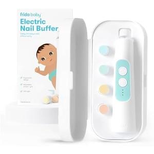 Frida Baby Electric Nail Trimmer, Safe & Easy Electric Nail File, Baby Nail Clipper & Nail Trimmer Kit for Newborn, Toddler, or Children Fingernails & Toenails, 4 Buffer Pads, LED Light, Storage Case