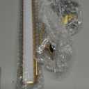 Hapfish Motion Sensor Battery Operated Wall Sconce, Wireless Picture Lights for Wall, Rechargeable Magnetic Art Lighting with Remote Control, Battery Picture Light for Poster Dartboard Mirror  Gold