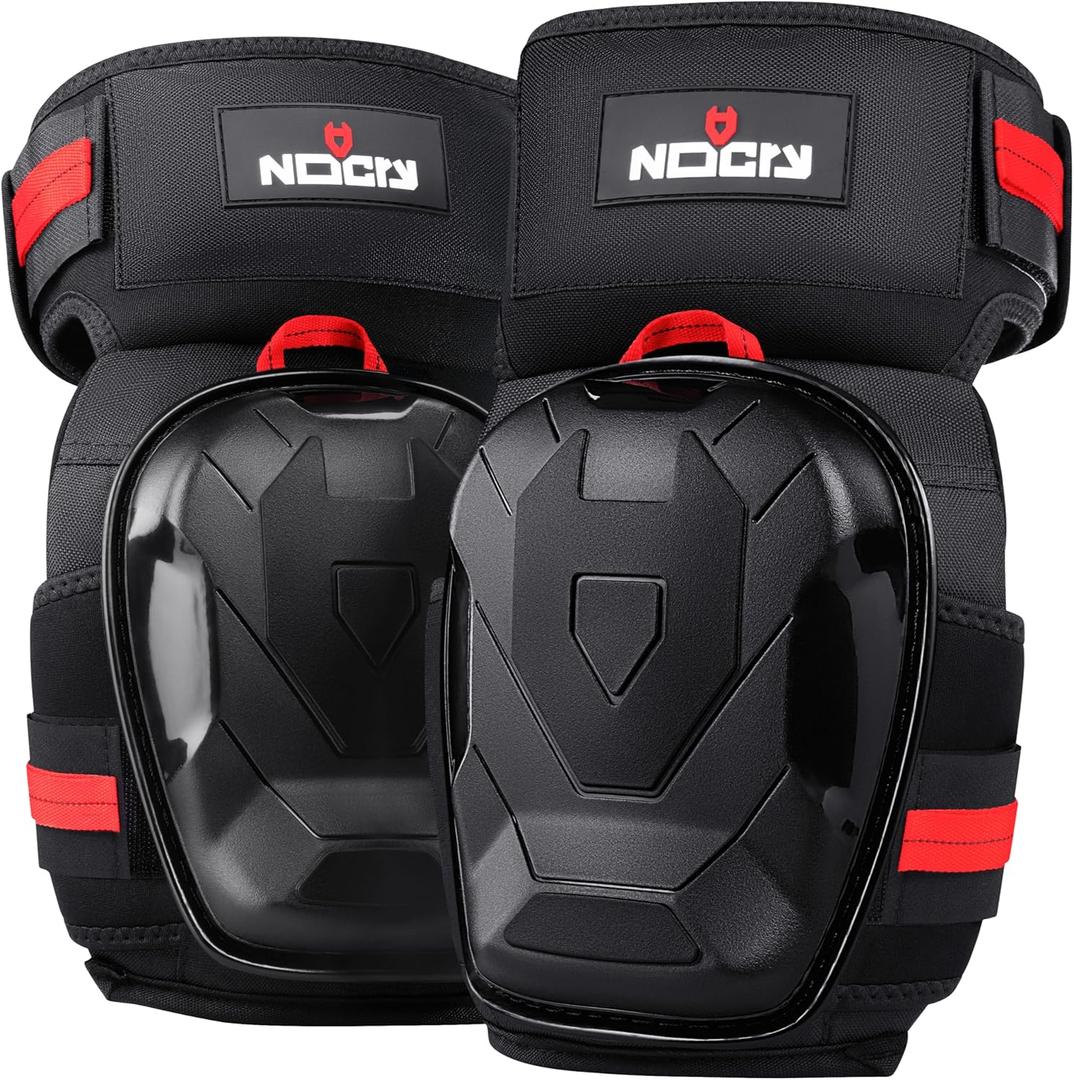 NoCry Professional Work Knee Pads for Men Construction with Ankle Support and Heavy Duty Anti-Slip Cap  Foam Cushion and Extra Thick Gel Padding  Reinforced Thigh & Shin Straps