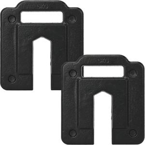 2 Pack Heavy Duty Steel Base Weights for Backdrop Stand, 11lbs Plates