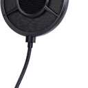 YOUSHARES 6-layer Pop Filter Compatible with HyperX QuadCast, Blue Yeti, Razer, Fifine and Other Mic, Upgraded Metal Microphone Pop Filter Windscreen with Flexible 360Gooseneck