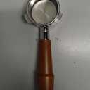 54mm Bottomless Portafilter Breville Compatible Rosewood Handle & Naked 18-21 Gram Filter Basket Included Fits Barista Express, Pro, Touch, Bambino Plus, Infuser, Duo Temp Pro Impress