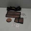 NBTEPEM 8 pcs Bling Car Accessories Set for Women, Steering Wheel Cover, Sparkly Seat Belt Covers, Bling Gear Shift Cover, Universal Fit Most Cars (Gold Champagne Diamond)