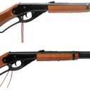 Daisy Red Ryder 1938 .177 BB Rifle- Wood Stock- Lever‑Action | Real Wood Stock Craftsmanship - Smooth Classic Lever-Action Pump - Ramped Rear Sight Adjusts Easily
