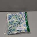 AVOIN colorlife Easter Bunny Blue and White Throw Pillow Cover, 18 x 18 Inch Eucalyptus Leaves Flower Cushion Case Decoration for Sofa Couch