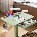 28" Mobile Standing Desk with Drawer, Portable Laptop Desk