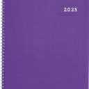 3 x Brownline 2025 DuraFlex Weekly Planner, Appointment Book, 12 Months, January to December, Twin-Wire Binding, 11" x 8.5", Purple (CB950V.PUR-25)