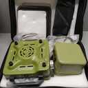 2 Burner Camping Stove with Cooking Set, 24000 BTU Propane Stove, Green
Foldable Camp Stove with 2-in-1 Frying Pan & Pot, Griddle, Windshield, Carry Bag, Ideal for RV, Picnic, Tailgating, Survival