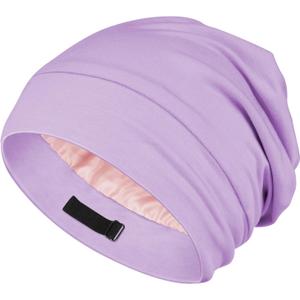 OLESILK Silk Baby Bonnet 6-12 Months: 100% Mulberry Silk & Modal, Anti-Frizz for Curly Hair, Adjustable Fit Growing Toddler