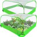 Pop Up Garden Mesh Plant Cover 2Pcs Outdoor Plant Protector Mesh Plant Enclosure Raised Bed Garden Bird and Pest Protection Guard for Fruits Vegetables Seedlings and Herbs