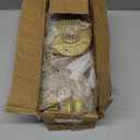 Industrial Gold Pipe Clothing Rack, Wall Ceiling Mounted Clothes Garment Rack 40'', Iron Golden Pipe Clothes Hanging Bar, Heavy Duty Metal Rod for Retail Display Closet Storage (37 inches)