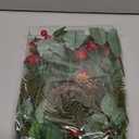 Shappy 40 Pcs Christmas Red Berries Picks Bulk Christmas Floral Picks Artificial Pine Tree Plants Floral for Flower Wreaths Garland Greenery Decoration DIY Xmas Crafts