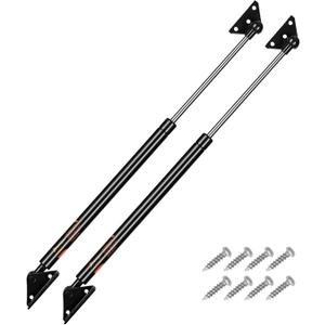 C1608260 20 Inch 60 Lb Gas Struts, 20" 356N Shocks with Mounting Bracket, 1 Piece Spd-gs-5300-60 Spring for Tanning Bed RV Bed Travel Trailer Basement Door