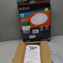 HALO HLB 12 Inch LED Recessed Light, Thin Canless w/Selectable Lumens and Color Temperatures, 0-10V Dimming, 120-277V Input - HLB12LS9FSE010MWR