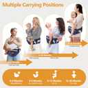 Hip Seat Baby Carrier, NASSBON Ergonomic Baby Hip Seat Carrier with Adjustable Waistband & Various Pockets for Newborns & Toddlers