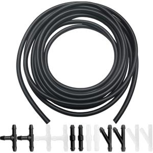 Windshield Washer Hose Kit - Includes 4 Meter Washer Fluid Hose & 12 Pcs Hose Connectors, Compatible with Most Vehicle Windshield Washer Nozzle Installation, for Connecting Car Water Pumps and Nozzles Windshield Washer Hose Kit - Includes 4 Meter Washer Fluid Hose & 12 Pcs Hose Connectors, Compatible with Most Vehicle Windshield Washer Nozzle Installation, for Connecting Car Water Pumps and Nozzles