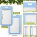 12 Pcs Christmas Picture Frame Ornaments for Tree Samll Hanging Photo Frame Ornaments 2.76 x 4.33 Inch Pastel for Christmas Tree Decor Home Party (Macaron)