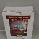 Fulong 6ft Giant Inflatable Christmas Snow Globe with LED Lights & Swirling Snow, Festive Outdoor Decoration for Yard, Lawn, Garden - Durable, Easy Setup