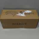 Zakkart SnugCloud Cat Window Perch with 4-Sided Bolster - Large Cat Hammock for Window Sill - Solid Hardwood & Metal Frame - Window Seat for Pets (Natural Color Wood w/White Bed, Large) (Large (25"x15"))