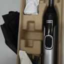 Norelco Philips Nose Trimmer 5000 for Nose, Ears, Eyebrows Trimming Kit, NT5600/62 (Black, Silver)