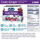 Ocean Spray Cran-Grape Cranberry Grape Juice Drinks, 10 Fl Oz Bottles, 6 Count (EXP 11/21/26)