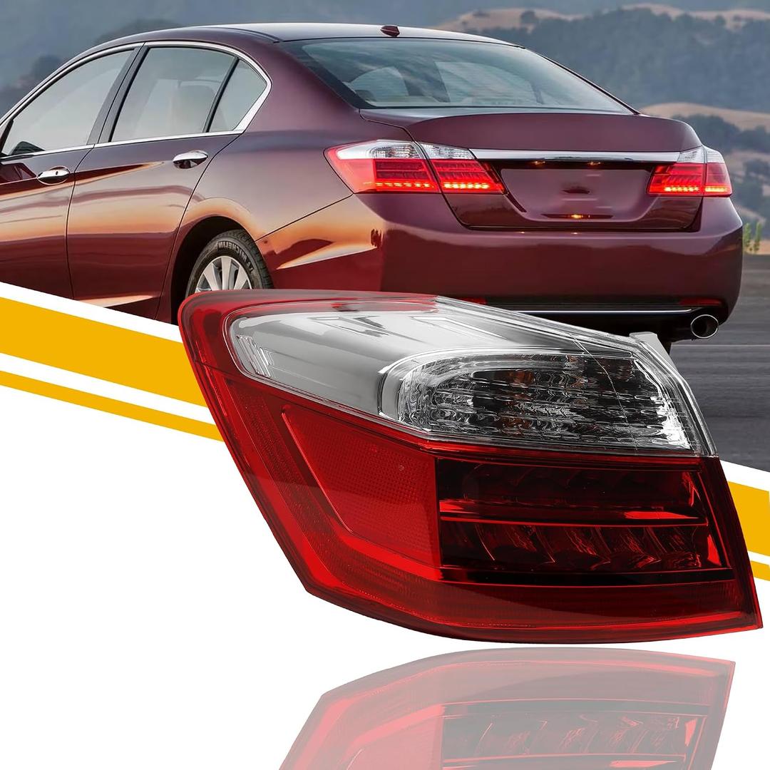 Dasbecan LED Tail Light Compatible with Honda Accord Sedan 2013-2015
