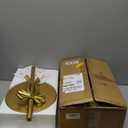 Gold Drink Table, Metal Martini Side Table - 9.9" x21.7'', Gold Small Accent Table with Bow Decoration, Pedestal End Table for Small Spaces (Standard)