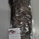 SARLA Clip in U Part Hair Extensions Synthetic Long Wavy Curly Thick Full Head Hairpiece for Women Medium Brown 24 Inch