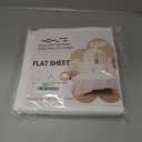 HBHLFZ Twin XL Flat Sheet - Ultra Soft Polyester Top Sheet - Hotel Quality Bed Sheets - Comfortable Wrinkle-Free - Easy to Care for - 1 Twin XL Flat Sheet OnlyTwin XLWhite