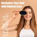 Boar Bristle Hair Brush - 100% Soft Boar Bristle Brush for Women Men Kids Restore Shine and Fine - Wooden Slick Back Hairbrush with Plastic Tail Comb for Short Thin Dry Hair (Brown)